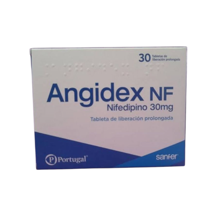 Angidex 30mg (Nifedipino) tableta – Caja x30und (B)