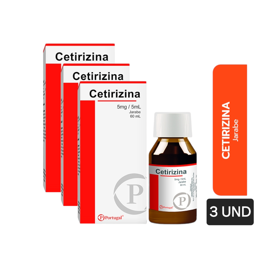 Cetirizina 5MG/5ML Jarabe x60ml – 3UND(B)